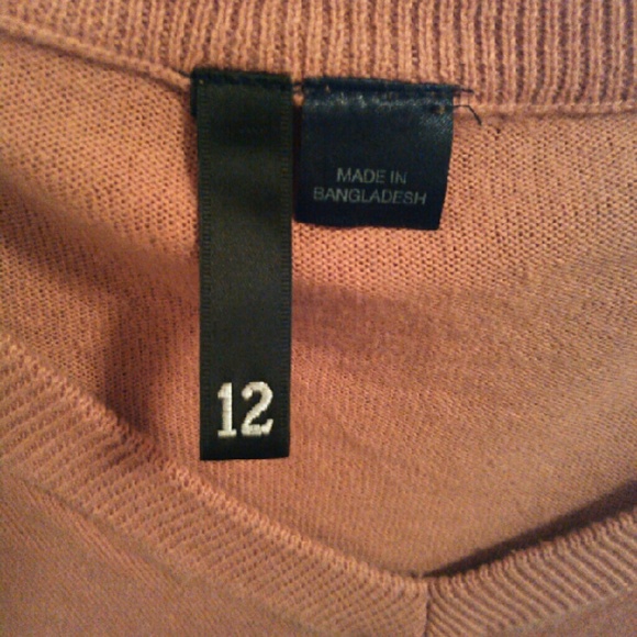 H&M orange v neck sweater - Picture 2 of 2