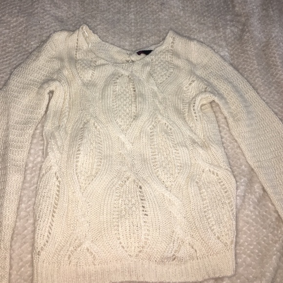 All white sweater