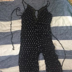 Black boho jumpsuit