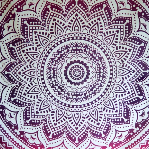 Pink and purple tapestry