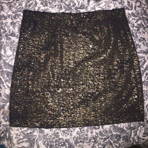 Gold Sparkly Shimmer Skirt