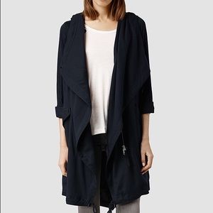 NWOT All Saints Portere Parka - Navy/ink