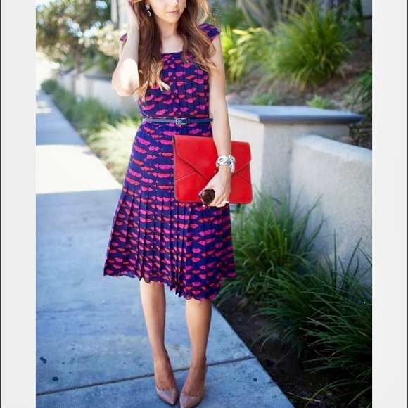 Halogen Pleated Lip Dress