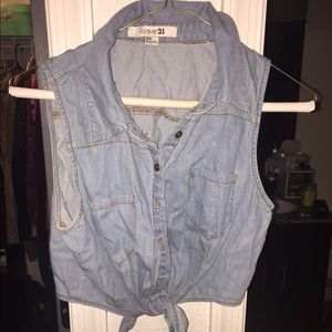 Denim Crop Top