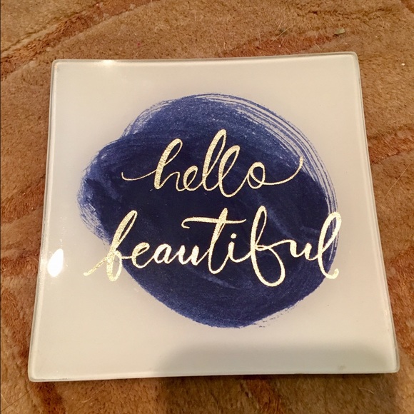 Hello Beautiful Square Tray