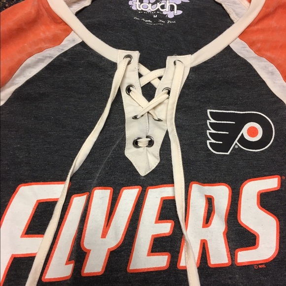 Women's Philadelphia Flyers Tied Long Sleeve Sz M