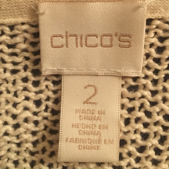 Chico's Knit Fringe Bottom Sweater Duster. - Picture 3 of 3