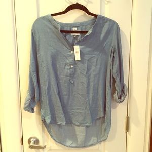 Chambray Henley