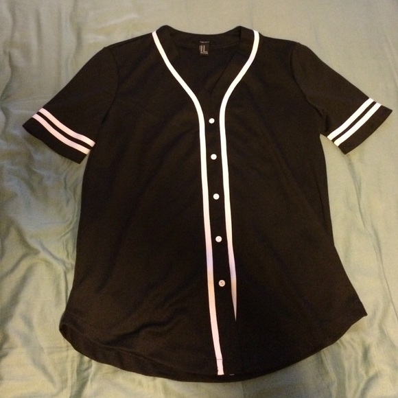 Black and White Baseball Jersey
