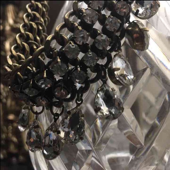 Vintage diamond crystal necklace Make an OFFER!