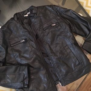 Kids faux leather jacket