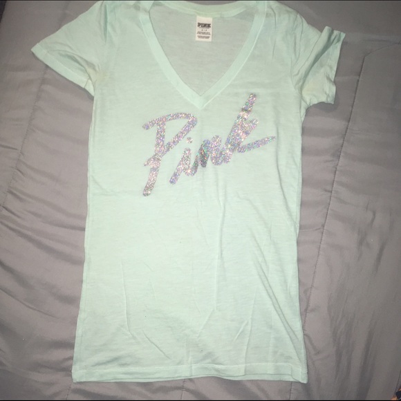 PINK Victoria secrets v-neck t-shirt - Picture 4 of 4
