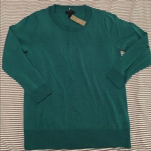 {J. Crew NWT} Green Tippi Merino Wool Sweater