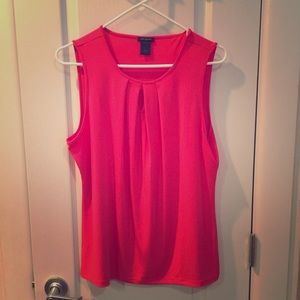 Pink sleeveless top
