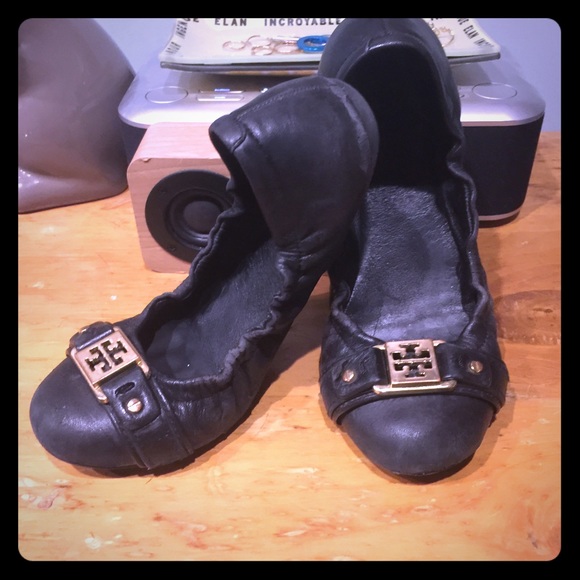 Black Tory Burch ballet flat