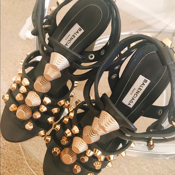 balenciaga studded textured wedge - Picture 2 of 4