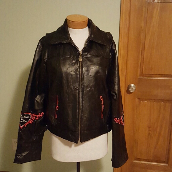Women's riding Leather Jacket