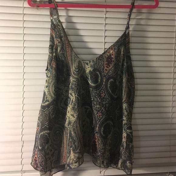 Paisley flowy tank