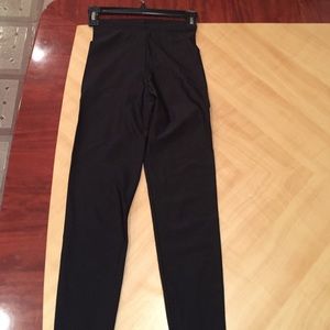 American Apparel black Shiny Nylon Tricot Leggings