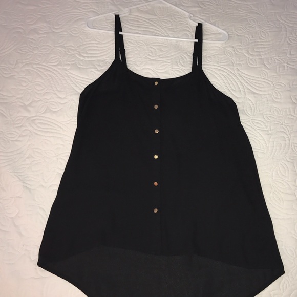 Black button down forever 21 tank top Med