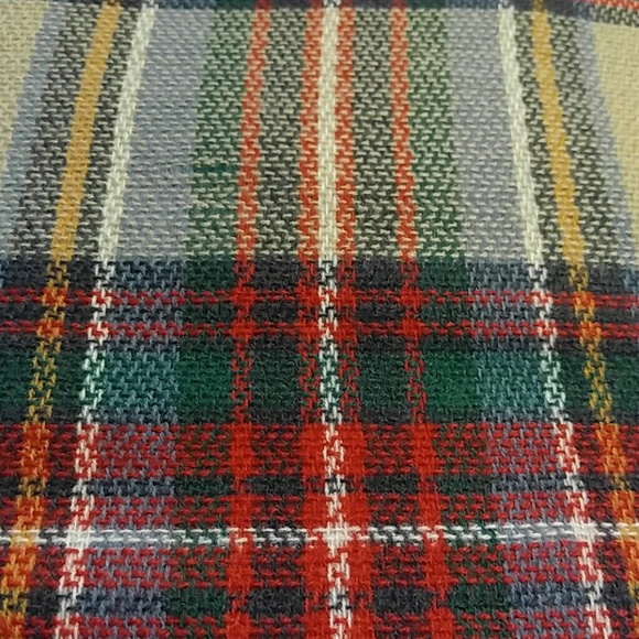 Tan tartan blanket scarf - Picture 4 of 6