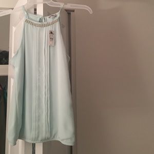 Mint color blouse