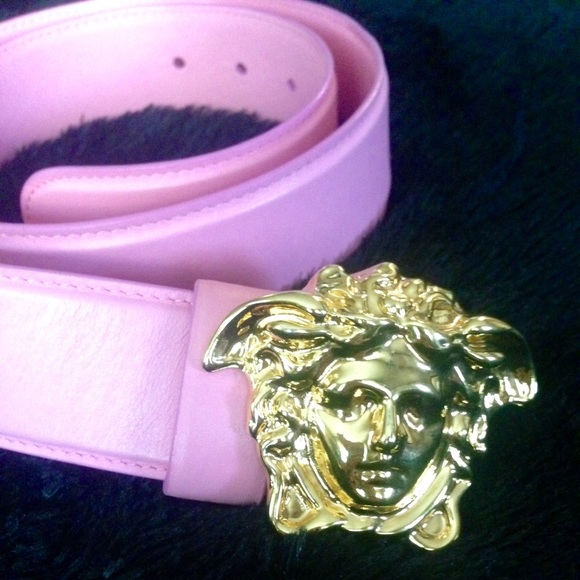 pink versace belt