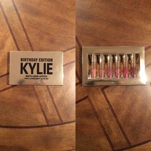 KylieJenner birthday edition mini liquid lipsticks