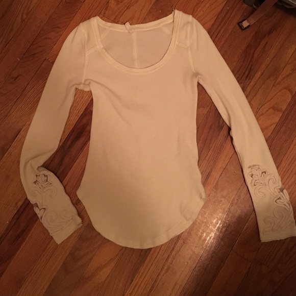 Free People white Henley
