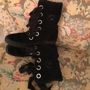 Women's converse suede high tops