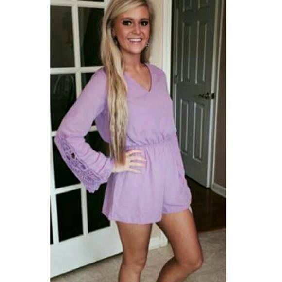 Charlotte Russe Purple Romper
