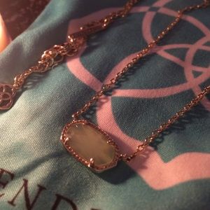 Chalcedony Kendra Scott pendant necklace