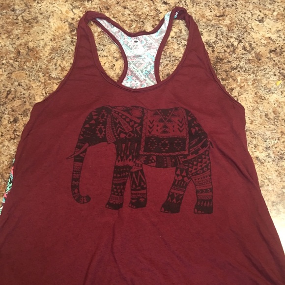 Burgundy Tribal Shirt