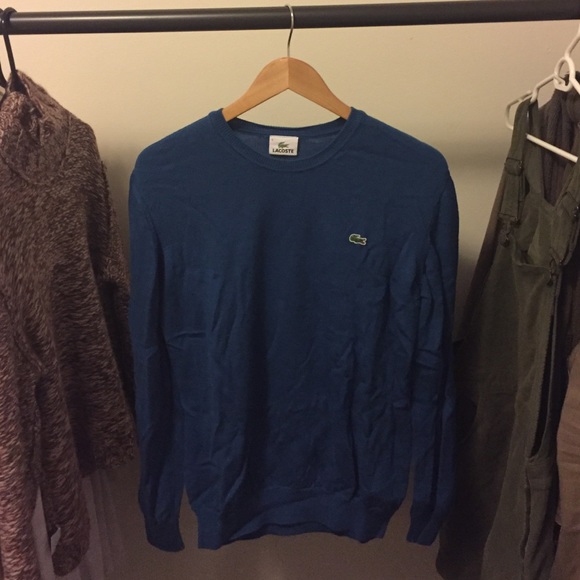 Warm dark blue Lacoste sweater