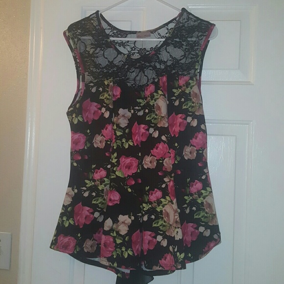 Floral peplum top