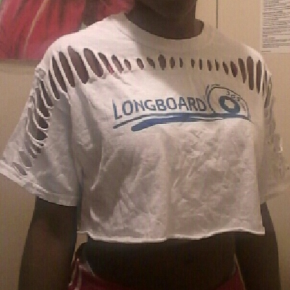 Longboard365.com custom cut crop top