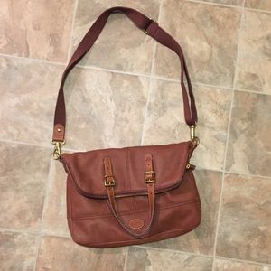 Fossil Leather Foldover Crossbody