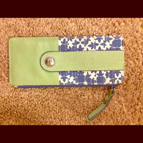 Fossil multi colored wallet
