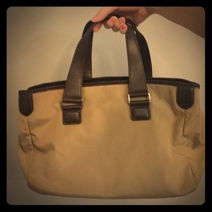 Tan Nylon Tumi Purse