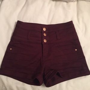 High waisted shorts