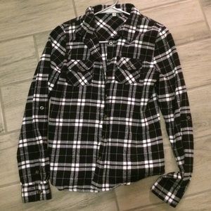 Black and white flannel