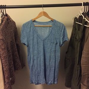 Linen v neck linen t shirt