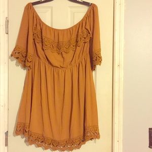 Off the shoulder lace dress