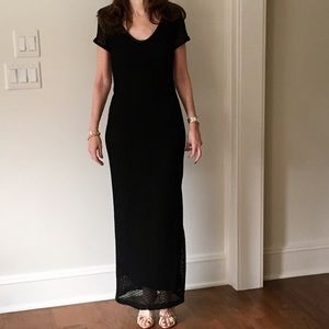 JSC Black Knit Long Dress
