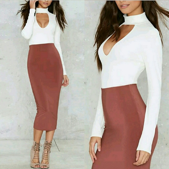 Moda Ragazza Tops - 2X HP ||⭐Sexy Choker V-Neck Ribbed Knit Top