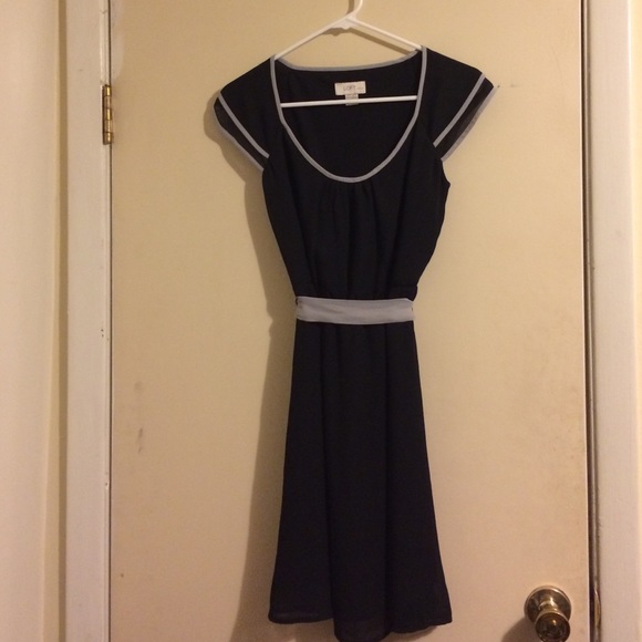 Black chiffon cap-sleeve dress