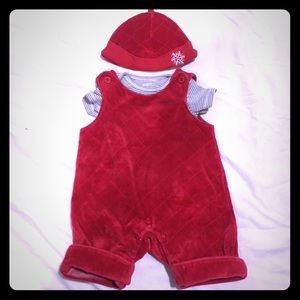 Red Velvet Holiday Jumper size 0-3 months