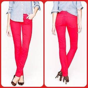 J. Crew Red Matchstick Skinny Jeans 29x31