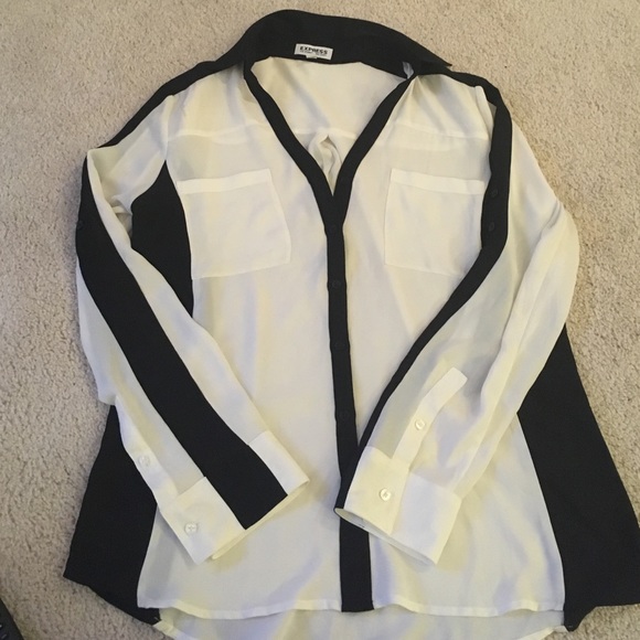 Express Portofino white with black stripe