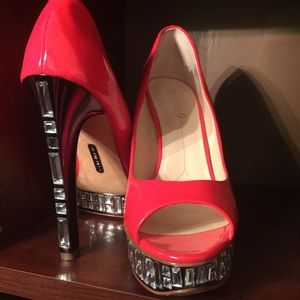 Orange Boutique 9 open toe heels